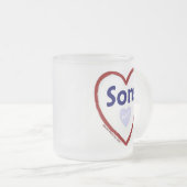 Tasse Givré Aimez mes fils (Devant droit)