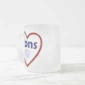 Tasse Givré Aimez mes fils (Devant gauche)