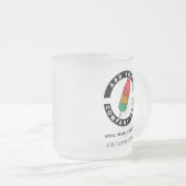 Tasse Givré Ajouter votre entreprise Logo Adresse de site Web  (Devant droit)