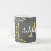 Tasse Givré Ajouter votre nom et votre initiale (Devant gauche)