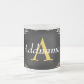 Tasse Givré Ajouter votre nom et votre initiale (Centre)
