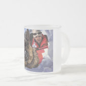 Tasse Givré Allemand Shepard Recherche et Secourt dans la neig (Devant droit)