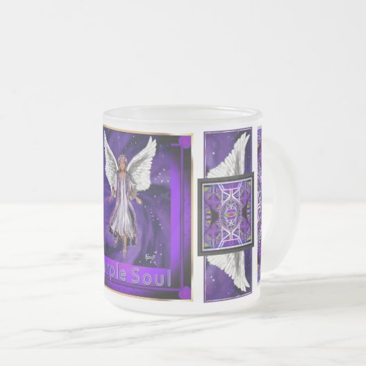 Tasse Givré Âme violette (Devant droit)