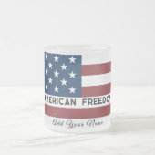 Tasse Givré American Freedom Personalized Name (Centre)