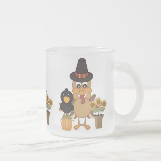 Tasse Givré Amis de la Turquie de thanksgiving (Droit)