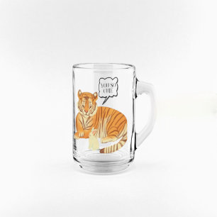 Tasse Givré Amitié du tigre et du lapin - Beau animal Illustra