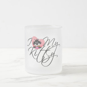Tasse Givré Amour du rose I mes T-shirts et cadeaux de Kitty