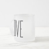 Tasse Givré Amour frais - conception graphique minimaliste (Devant gauche)
