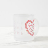 Tasse Givré AMOUR Verre givré Musique (Devant droit)