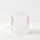 Tasse Givré AMOUR Verre givré Musique (Centre)