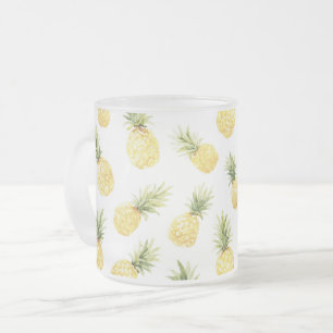 Tasse Givré Ananas Jaunes Tropicaux