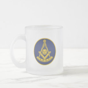 Tasse Givré Ancien Maître Freemason Carré et Compass Masonic