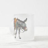 Tasse Givré âne avec selle (Devant gauche)