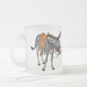 Tasse Givré âne avec selle (Gauche)