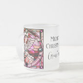 Tasse Givré Ange de Noël Vitrail rouge Fenêtre (Devant gauche)
