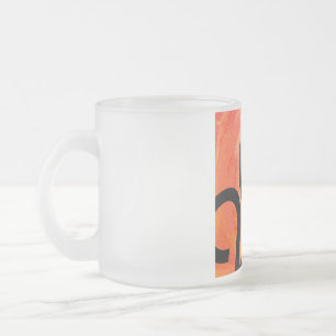 Tasse Givré Anniversaire de la décennie orange