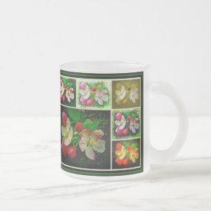Tasse Givré Apple Blossom Collage - Photo numérique améliorée