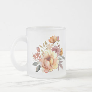 Tasse Givré Aquarelle Fleurs de chute Clipart-77628