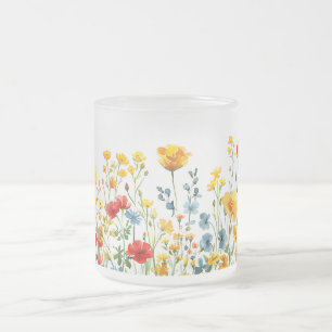Tasse Givré Aquarelle Florale