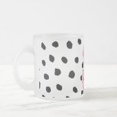 Tasse Givré Aquarelle rose exotique moderne Flamant rose & poi (Gauche)