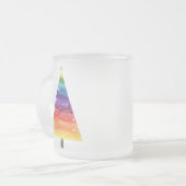 Tasse Givré Arbre de Noël arc-en-ciel (Devant gauche)