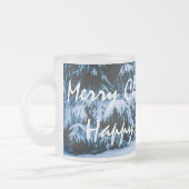 Tasse Givré Arbre de Noël de la forêt d'hiver (Gauche)