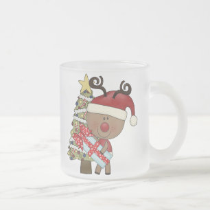Tasse Givré Arbre de vacances de renne de Rudy