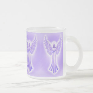 Tasse Givré Archangel Zadkiel Noël Violet Et Blanc