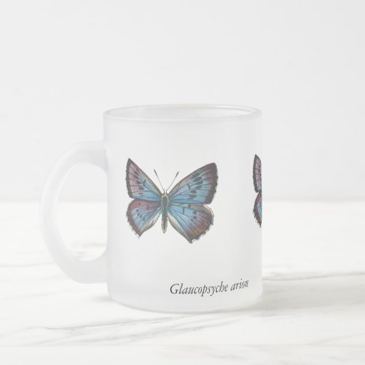 Tasse Givré Arion glaucopsyche - Le Grand Papillon Bleu (Gauche)