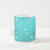 Tasse Givré Arrière - plan à huile Turquoise de la menthe (Devant gauche)