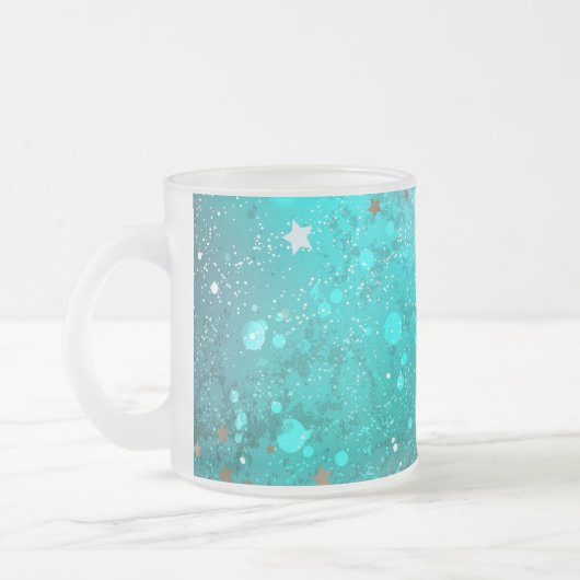 Tasse Givré Arrière - plan à huile Turquoise de la menthe (Gauche)