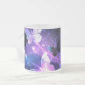 Tasse Givré Arrière - plan avec papillons de nuit (Devant gauche)