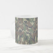 Tasse Givré Arrière - plan de Camouflage de forêt militaire (Devant gauche)