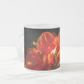Tasse Givré Arrière - plan rouge tulipes foncé (Devant gauche)