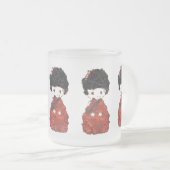 Tasse Givré Art de poupée de Kokeshi (Devant droit)