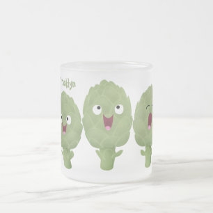 Tasse Givré Artichauts chantants mignons dessin animé végétal