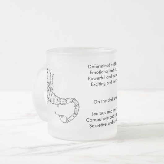 Tasse Givré astrological-signs-2, déterminé et forcefulEm… (Devant gauche)