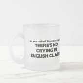 Tasse Givré Aucun pleurer dans le cours d'anglais (Gauche)