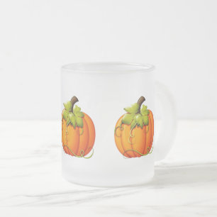 Tasse Givré Automne/ Citrouille d'Halloween Musique décongelée