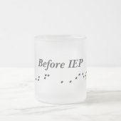 Tasse Givré Avant insecte de café de PIE avec le braille (Centre)