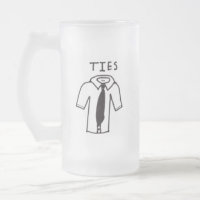 Tasse givré avec chemise noire et blanche avec log