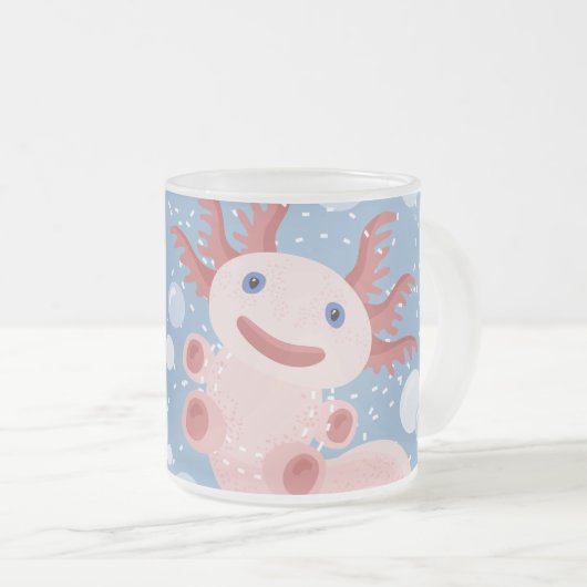 Tasse Givré Axolotl et la conception audacieuse de vecteur de (Devant droit)