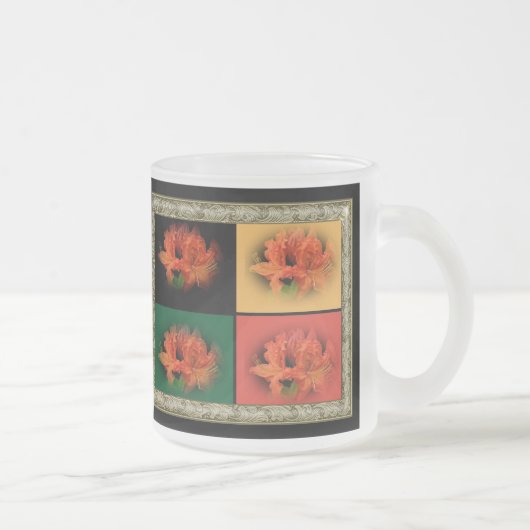 Tasse Givré Azalées orange (Droit)