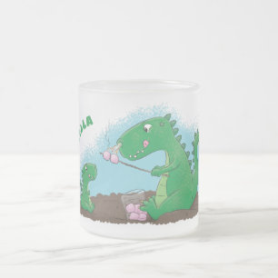 Tasse Givré Baguettes mignonnes grillant des marshmallows dess