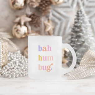 Tasse Givré Bah Humbug Typographie