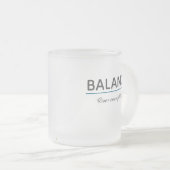 Tasse Givré Balance Over Everything – Minimal White Typography (Devant droit)