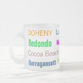 Tasse Givré BANDE DE PLAGE (verre dépoli) (Gauche)