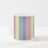 Tasse Givré Bandes arc-en-ciel coupées (Devant gauche)