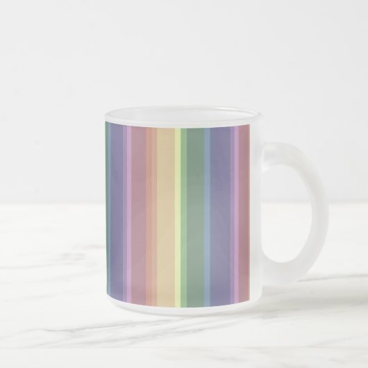 Tasse Givré Bandes arc-en-ciel coupées (Droit)