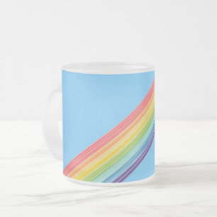 Tasse Givré Bandes arc-en-ciel diagonales